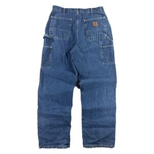 Vintage Carhartt Jean's Men's 32x31 B13-DST Medium Wash Carpenter Utility Work